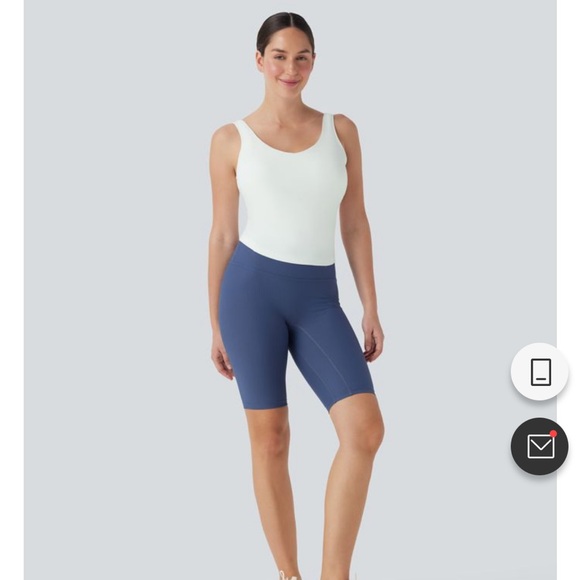 NWT HALARA SoftlyZero White Padded Running Tank Top Womens Size Large Cups D-F - Picture 3 of 12